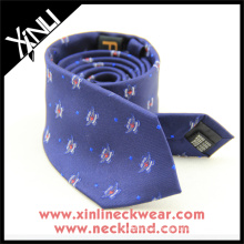 Corbata de seda personalizada bordada